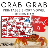 Short a Vowel Game -  Crab Grab