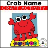 Crab Name Craft Ocean Animals Habitat Activities Sea Life 