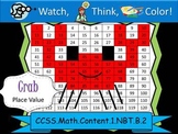 Crab Place Value - Watch, Think, Color Mystery Pictures