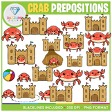 Crab and Sand Castle Prepositions / Positional Word Clipart