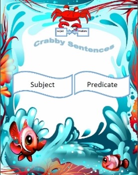 Preview of Crabby Sentences Subject and Predicate Matching Game