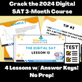 Preview of Crack the 2024 Digital SAT 3-Month Course: 14 Lessons & Google Slides! No Prep!