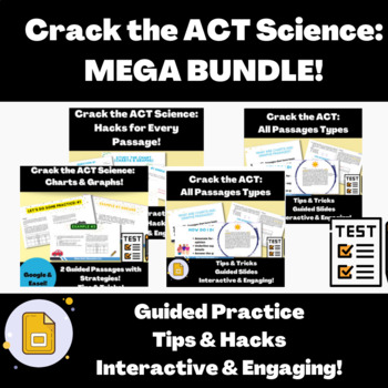 Preview of Crack the ACT Science Bundle: ALL Passages, Tips, Tricks, and Hacks! NO PREP