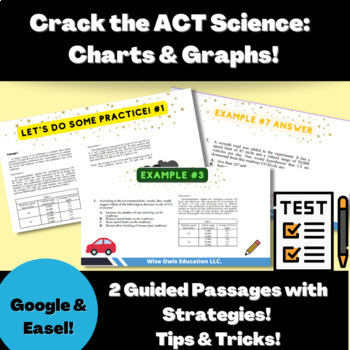 Preview of Crack the ACT Science: Interactive & Guided Charts and Graphs Passages!