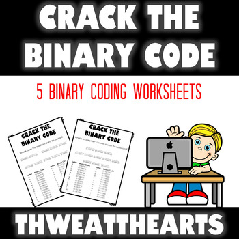 Preview of Crack the Binary Code Computer Worksheets
