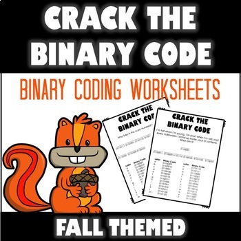 Preview of Crack the Binary Code Fall Worksheets