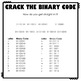 Crack The Binary Code School Worksheets By ThweattHearts | TPT