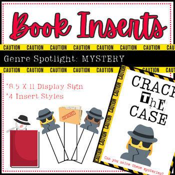 Preview of Book Inserts - Mystery - Crack the Case