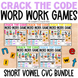 Crack the Code! BUNDLE | Short Vowel CVC Mystery Words | W