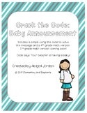 Crack the Code: Baby Announcement