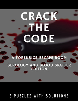 Preview of Crack the Code: Blood Spatter Forensics Escape Room