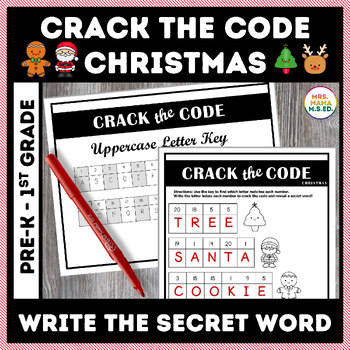 Crack the Code: Christmas by MRS MAMA MSED | TPT