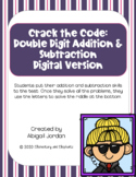 Crack the Code Digital Freebie - Addition & Subtraction w/