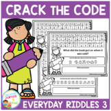 Crack the Code Everyday Riddles 3 Secret Code Worksheets