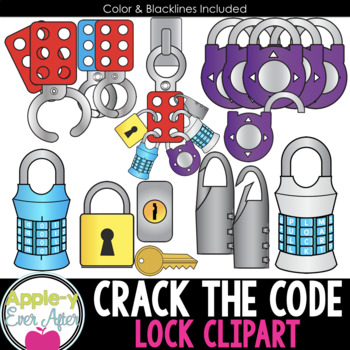 Preview of Crack the Code - Lock Clipart