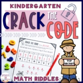 Crack the Code! Math Riddles - Kindergarten