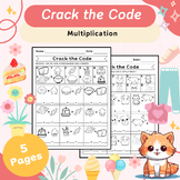 Crack the Code | Multiplication  (0-9) | 5 Pages