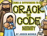 Crack the Code: Nativity {Sums and Differences to 10}