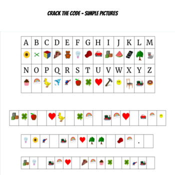 Preview of Crack the Code - Simple Pictures