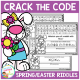 Crack the Code Spring/Easter Riddles Secret Code Worksheets