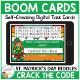 Crack the Code St. Patrick's Day Riddles Secret Code Boom Cards