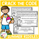 Crack the Code Summer Riddles Secret Code Worksheets