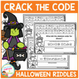 Crack the Code Halloween Riddles Secret Code Worksheets