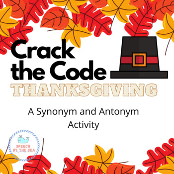 Preview of Crack the Code Thanksgiving