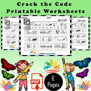 Crack the Code Addition and Subtraction Worksheets - The Printable Princess