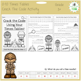 Times Tables Crack the Code Activity: 0-10 x tables