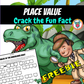 Preview of Crack the Fun Fact Printable & Digital Place Value Worksheet