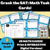 Crack the Digital SAT 2024: Math Task Cards Review Game! NO PREP!