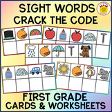 Crack the Sight Word Code First Grade Cards and Worksheets