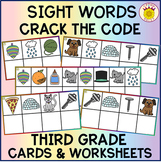 Crack the Sight Word Code Third Grade Cards and Worksheets