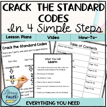 Preview of Crack the Reading Standard Codes Step by Step K-12