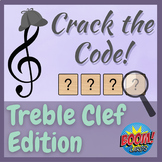 Crack the Treble Clef Code Boom Cards | Live OR Distance L