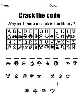 Preview of Crack the code