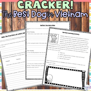 Preview of Cracker! The Best Dog in Vietnam Novel Study Unit
