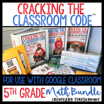 Cracking the Classroom Code™ 5th Grade Math Bundle Escape Room Games