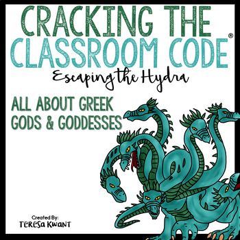 Preview of Cracking the Classroom Code® Escape Room Ancient Greek Gods and Goddesses