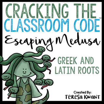 Preview of Cracking the Classroom Code™ Greek and Latin Roots Escape Room Grades 3-5