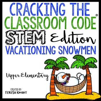 Preview of Cracking the Classroom Code® STEM Escape Room Snowman Catapult 