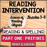 Reading Intervention for Upper Grade: Decoding Multisyllabic Words | Prefixes