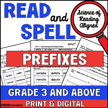 Preview of Prefix Activities |Phonics Activities | Science of Reading |Reading Intervention