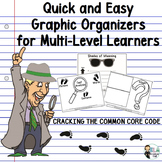 Cracking the Common Core Code: Graphic Organizers for Mult