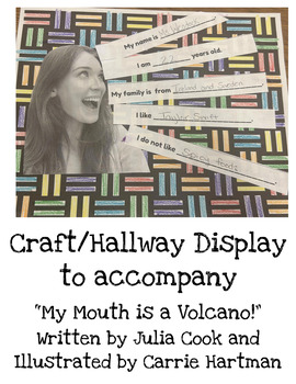 Preview of Craft/Hallway Display or Bulletin Board to accompany "My Mouth is a Volcano!"