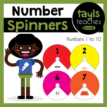 Preview of Craft PURCHASE! Create Number Spinners from 1 to 10