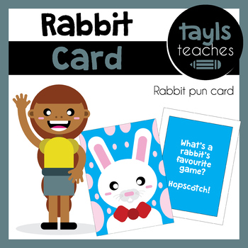Preview of Craft PURCHASE! Create a Rabbit Pun Card