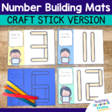 Craft Sticks Number Building Mats | Fine Motor Math Center
