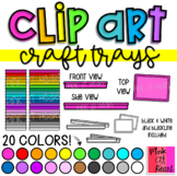 Craft Trays Clip Art / Activity Trays / Play Dough Trays /